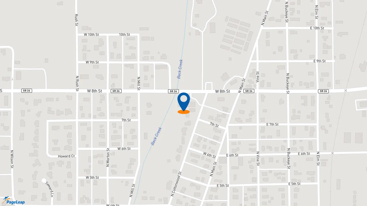 https://pageleap.com map showing location of Subway in Fairmount.