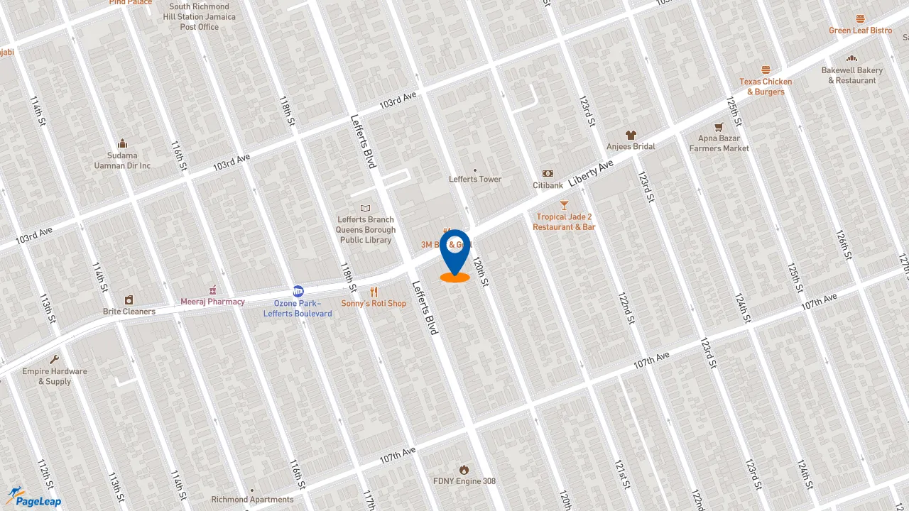 https://pageleap.com map showing location of Taco Bell in Jamaica.