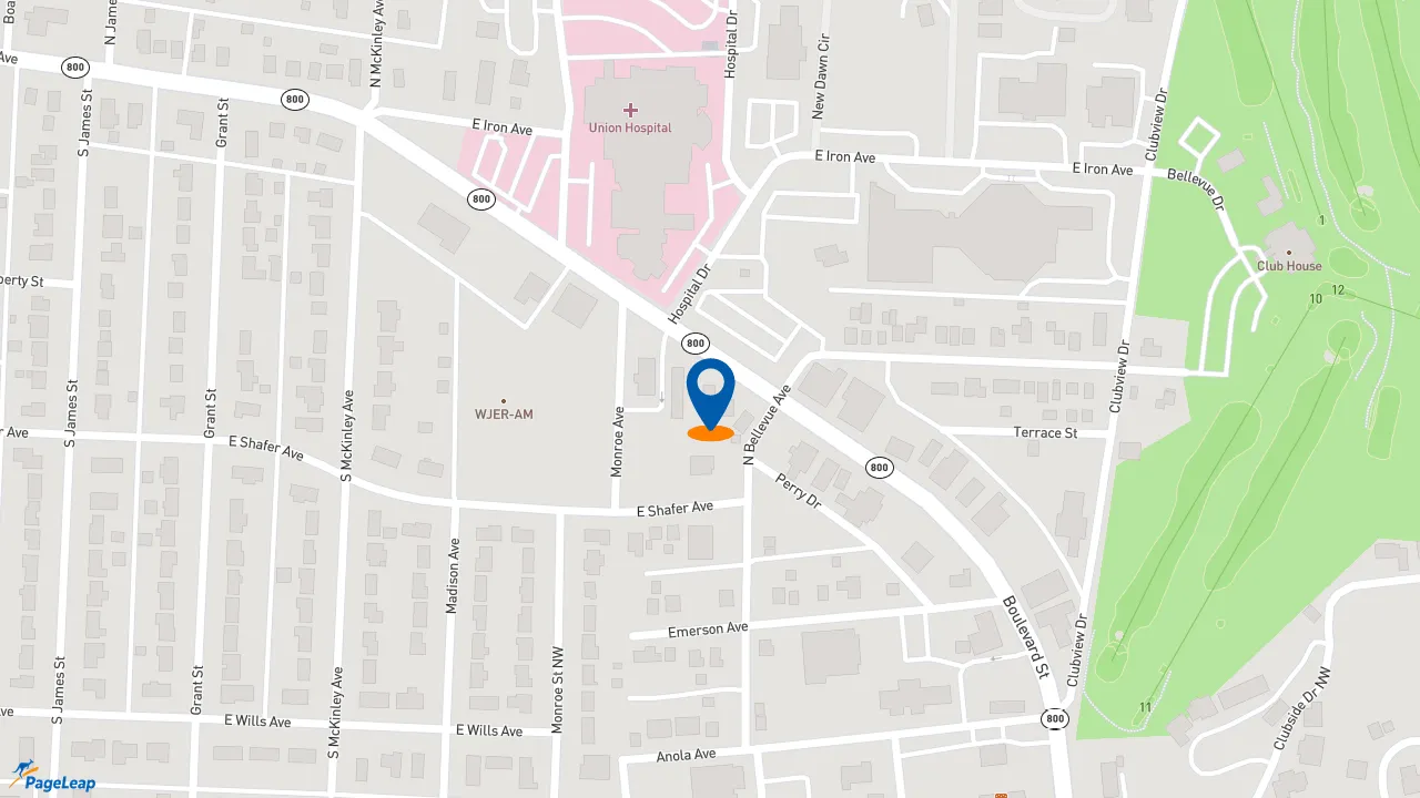 https://pageleap.com map showing location of Taco Bell in Dover.