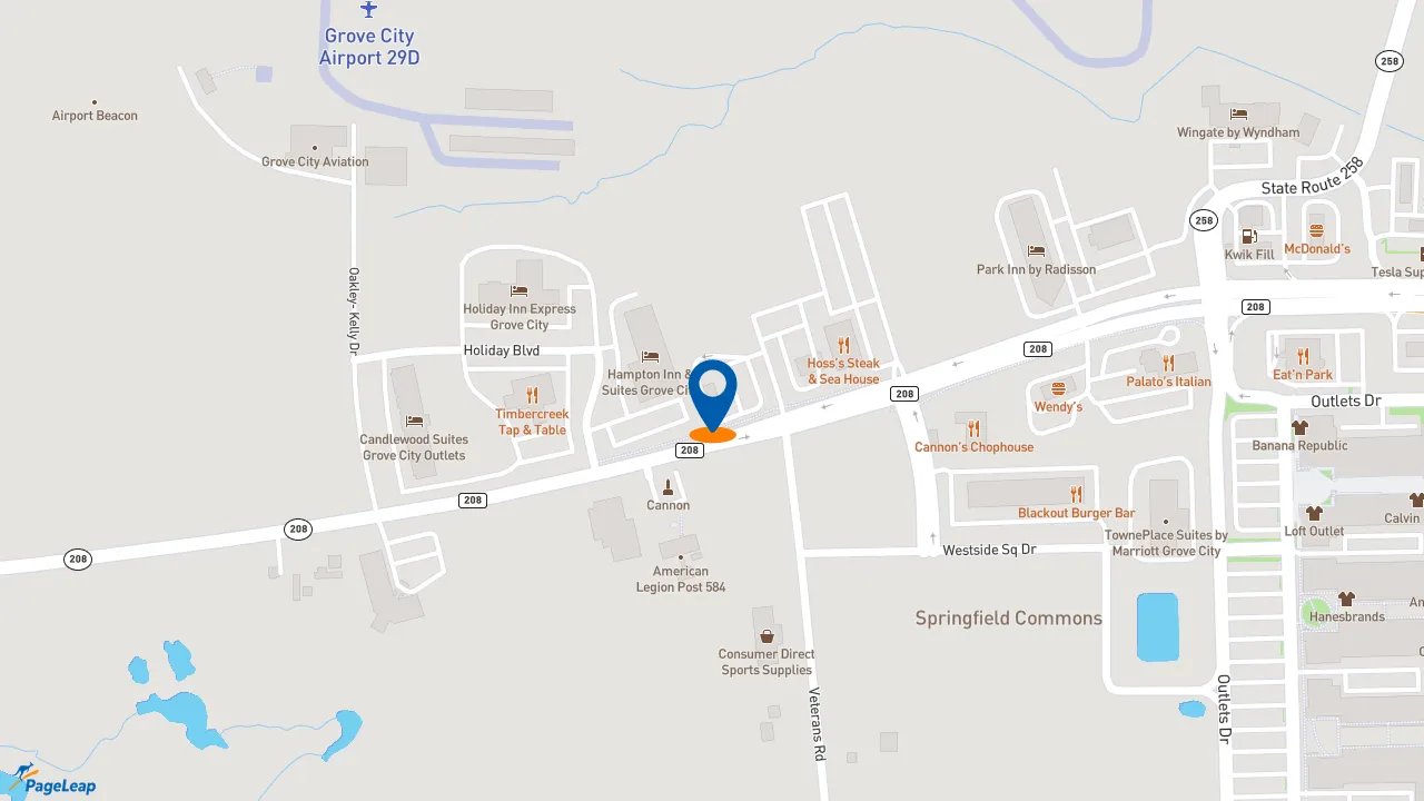 https://pageleap.com map showing location of Taco Bell in Mercer.