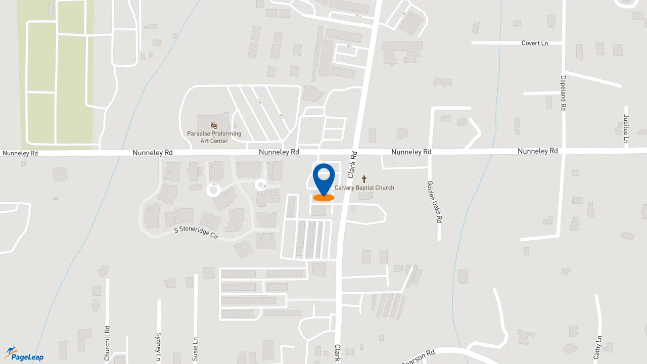https://pageleap.com map showing location of Taco Bell in Paradise.