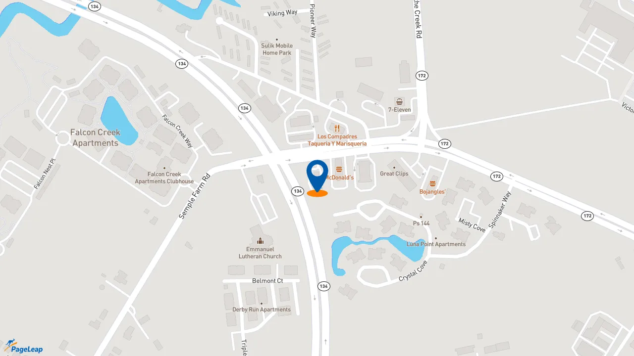 https://pageleap.com map showing location of Taco Bell in Hampton.