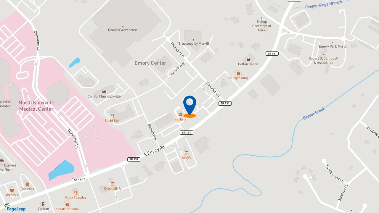 https://pageleap.com map showing location of Taco Bell in Powell.