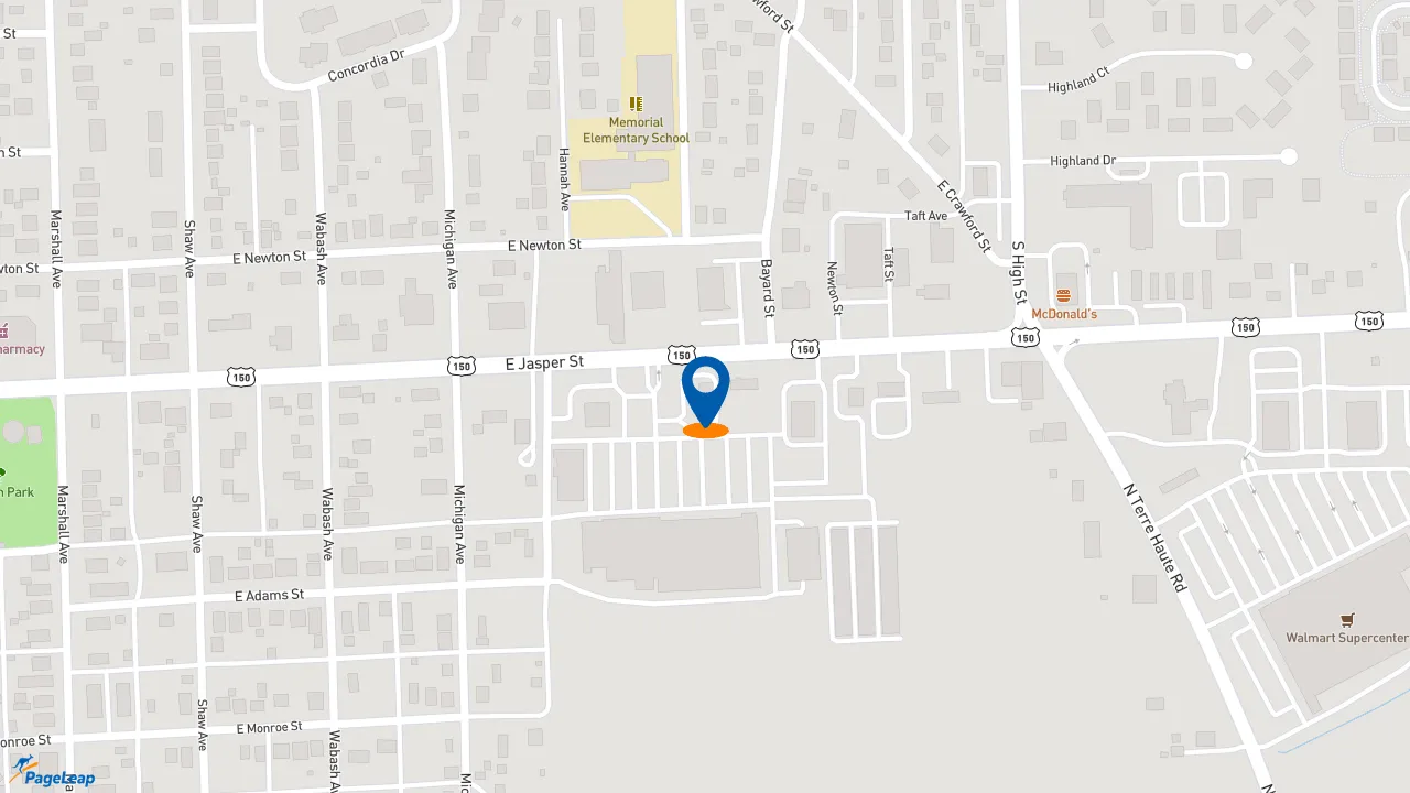 https://pageleap.com map showing location of Taco Bell in Paris.
