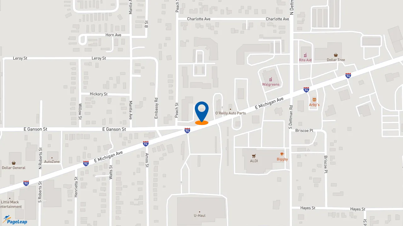 https://pageleap.com map showing location of Taco Bell in Jackson.