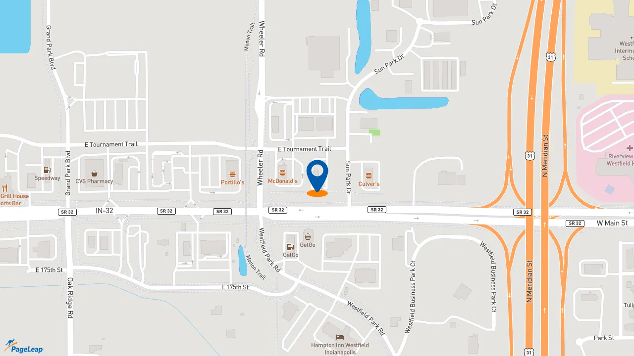 https://pageleap.com map showing location of Taco Bell in Westfield.