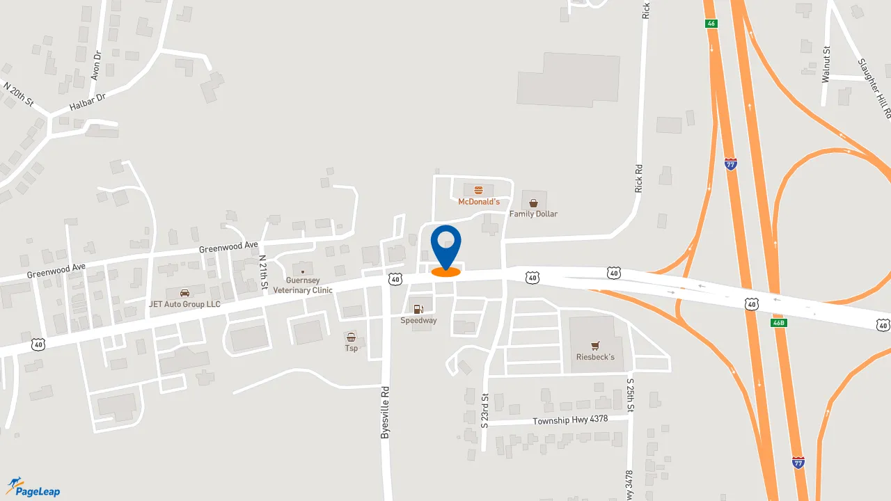 https://pageleap.com map showing location of Taco Bell in Cambridge.