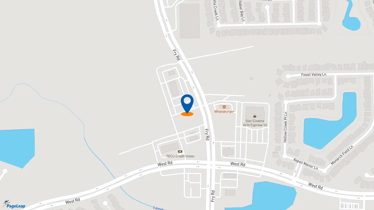https://pageleap.com map showing location of Taco Bell in Cypress.