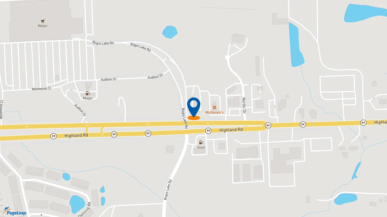 https://pageleap.com map showing location of Taco Bell in Westfield.
