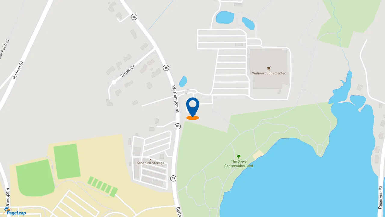 https://pageleap.com map showing location of Taco Bell / KFC in Hudson.