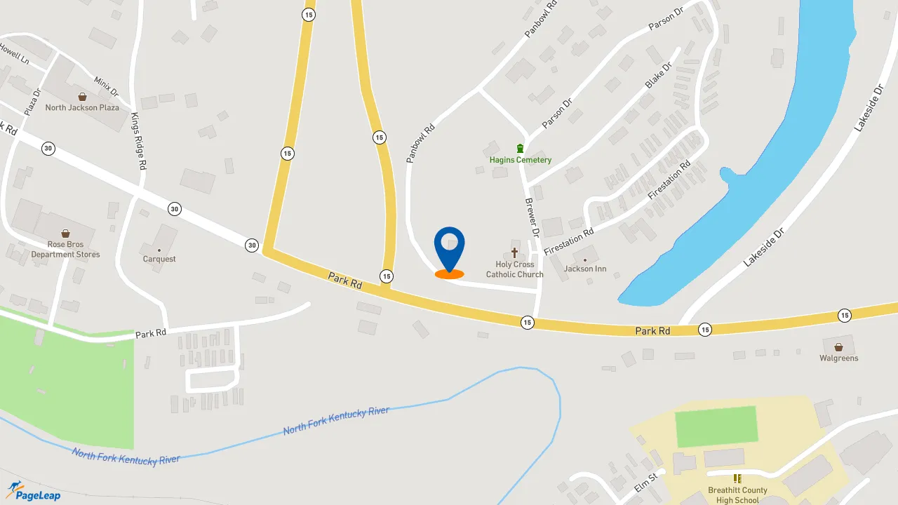 https://pageleap.com map showing location of Taco Bell in Jackson.