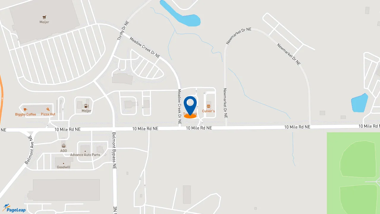 https://pageleap.com map showing location of Taco Bell in Rockford.