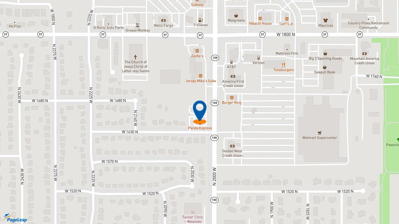 https://pageleap.com map showing location of Taco Bell in Clinton.