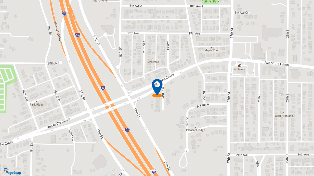 https://pageleap.com map showing location of Taco Bell in Moline.