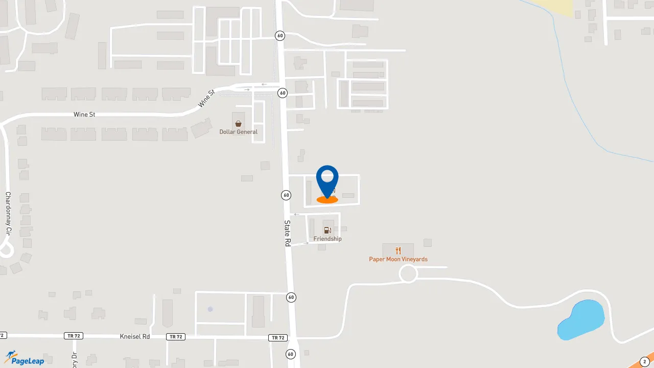 https://pageleap.com map showing location of Taco Bell in Vermilion.