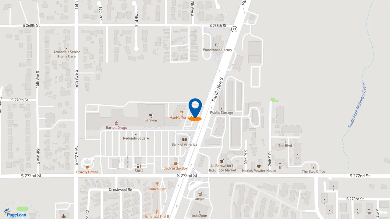 https://pageleap.com map showing location of Taco Bell in Des Moines.