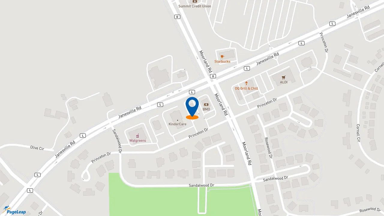https://pageleap.com map showing location of Taco Bell in Muskego.