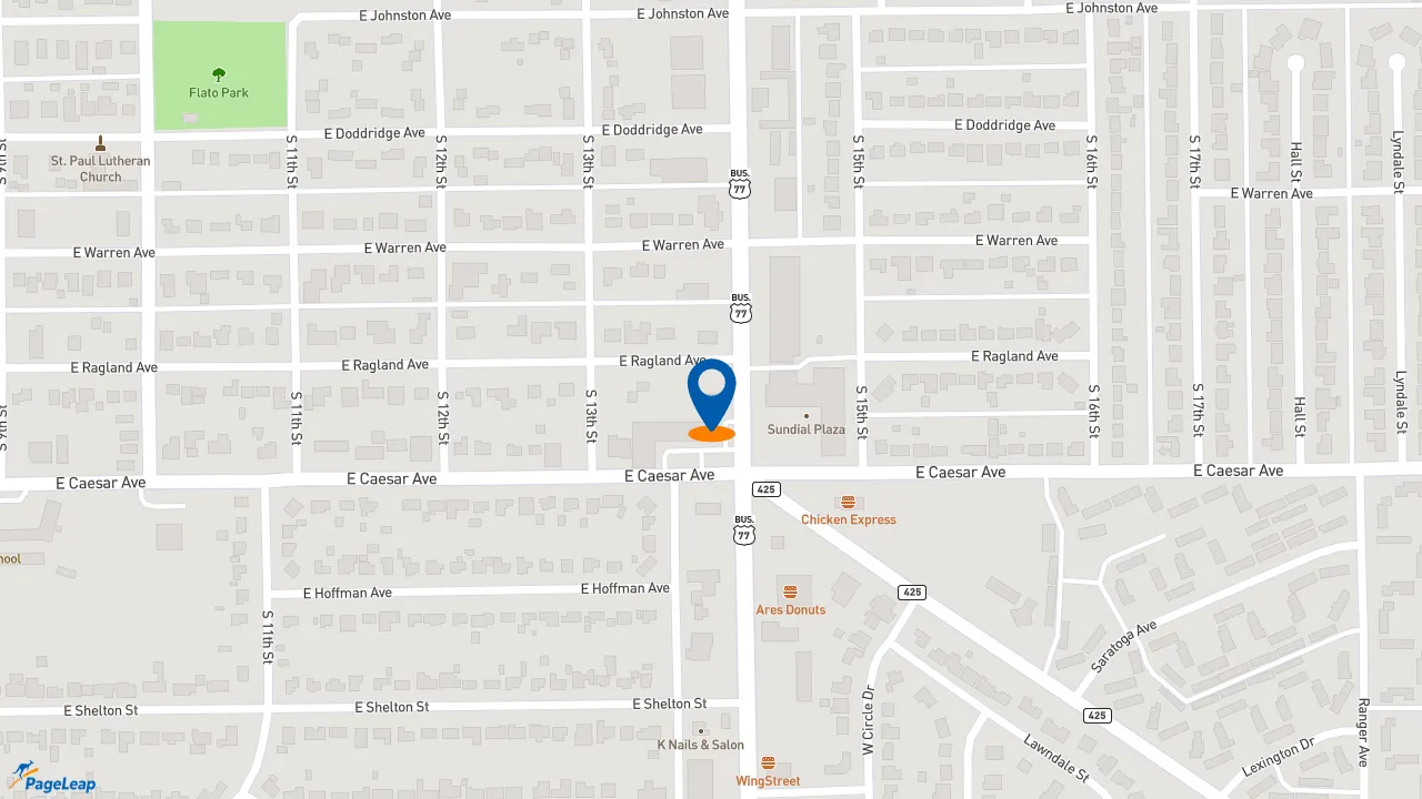 https://pageleap.com map showing location of Taco Bell in Kingsville.