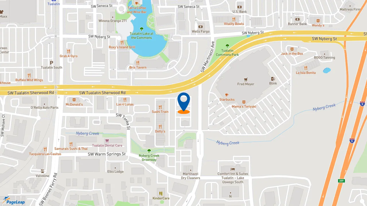 https://pageleap.com map showing location of Taco Bell in Tualatin.