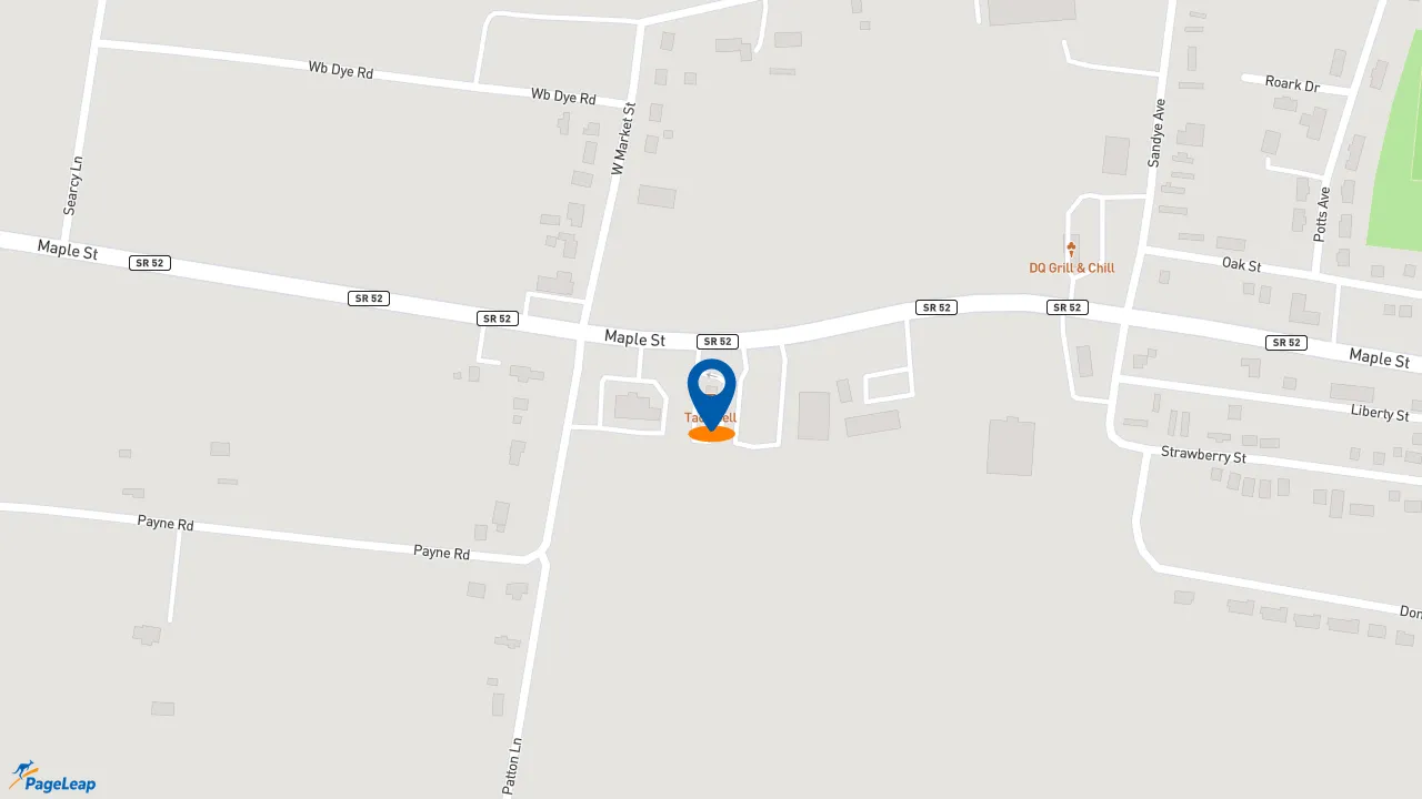 https://pageleap.com map showing location of Taco Bell in Portland.