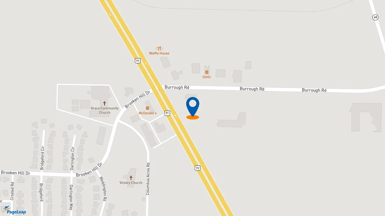 https://pageleap.com map showing location of Taco Bell in Fort Smith.