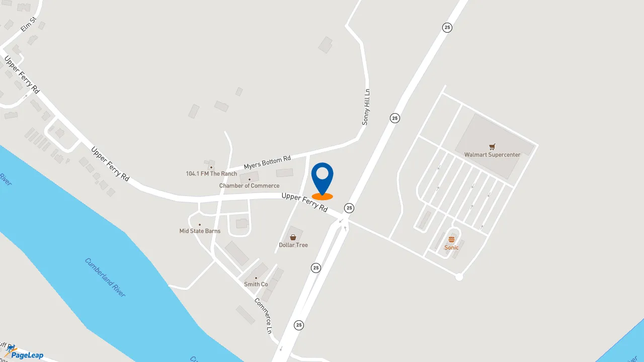 https://pageleap.com map showing location of Taco Bell in Carthage.