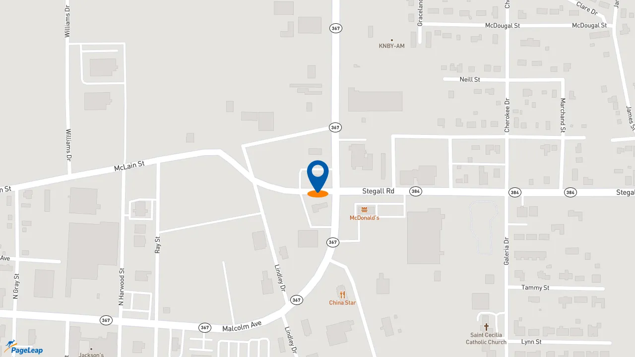 https://pageleap.com map showing location of Taco Bell in Newport.