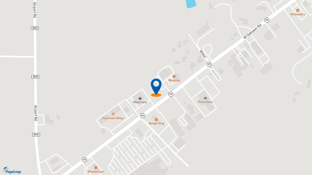 https://pageleap.com map showing location of Taco Bell in Pleasanton.