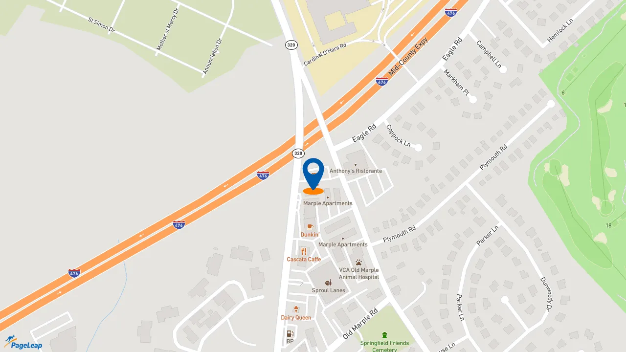 https://pageleap.com map showing location of Taco Bell in San Dimas.