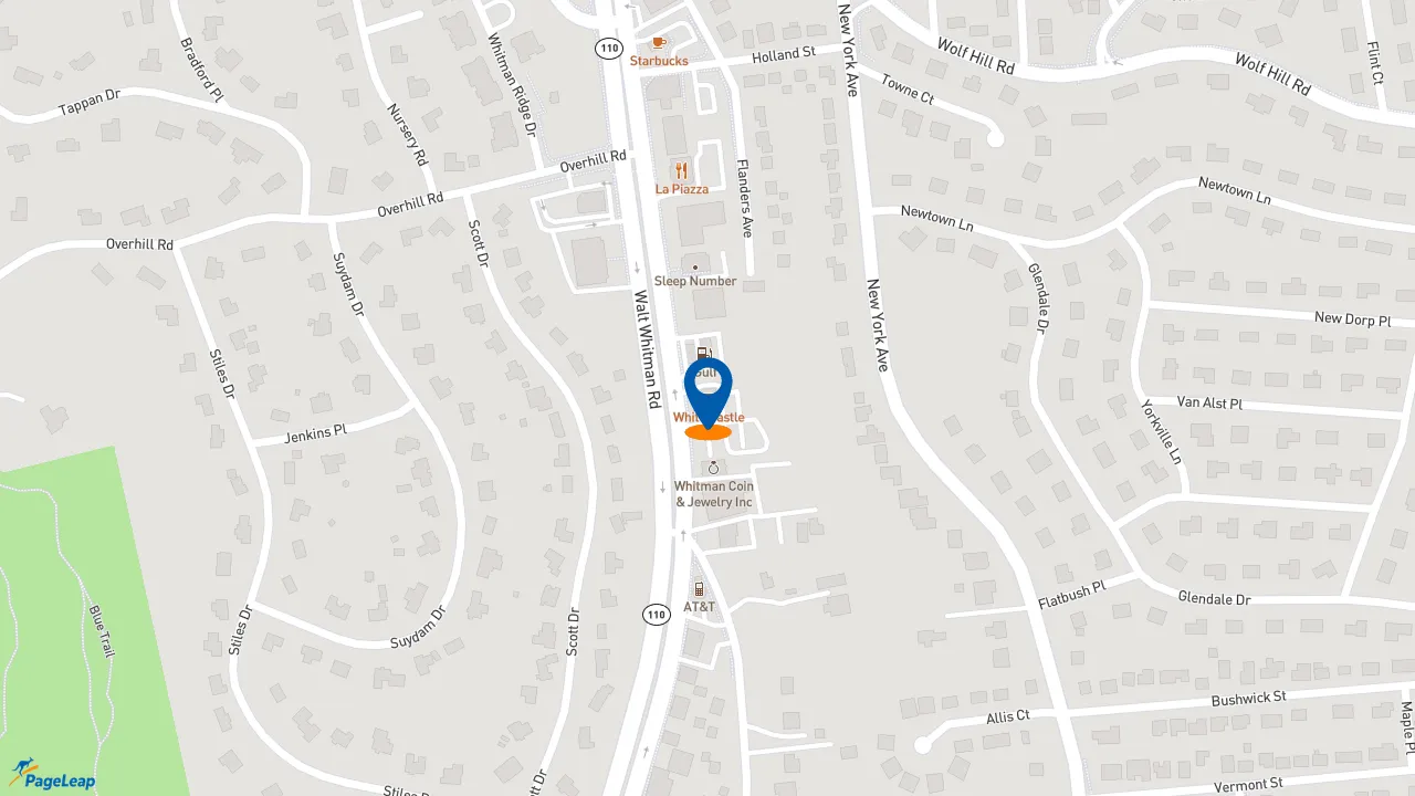 https://pageleap.com map showing location of Taco Bell in Melville.