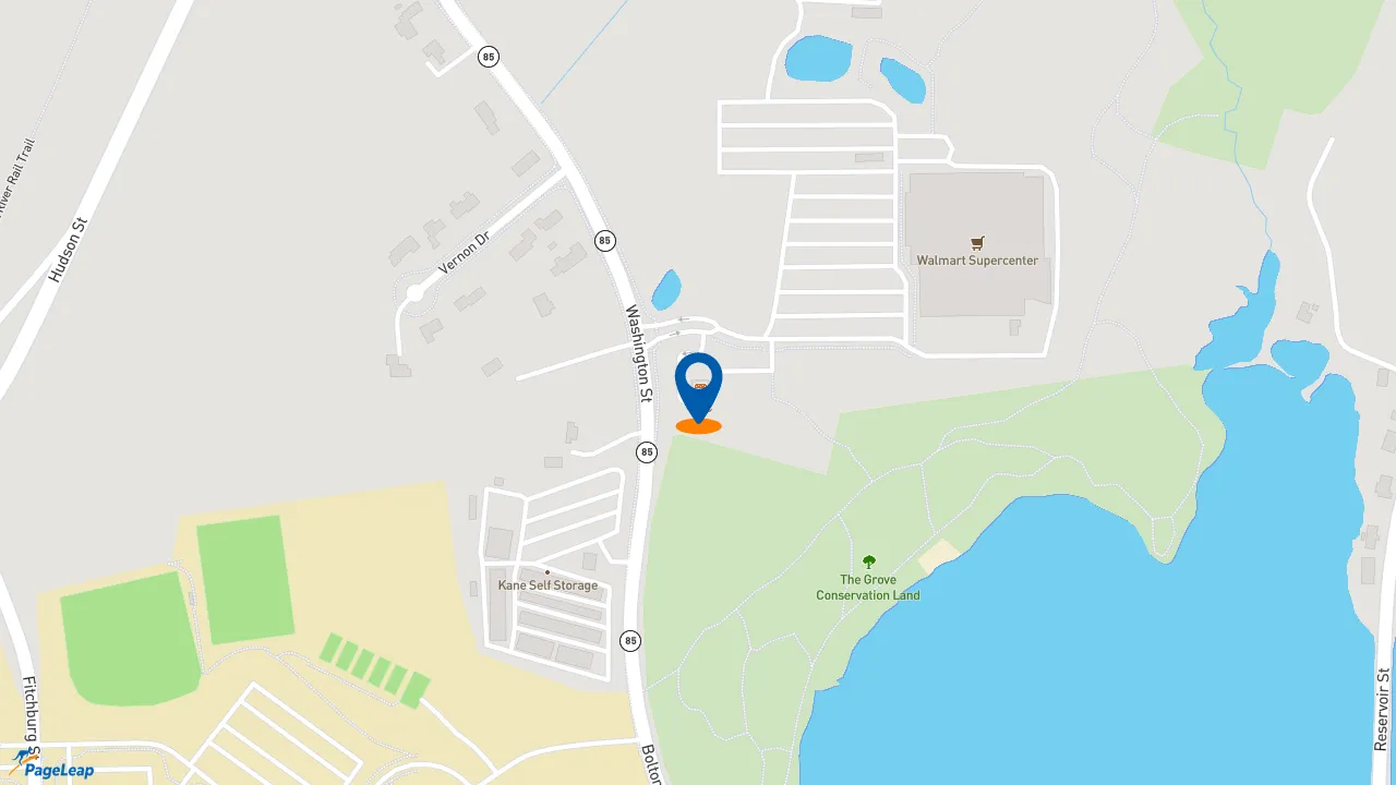 https://pageleap.com map showing location of Taco Bell in Hudson.