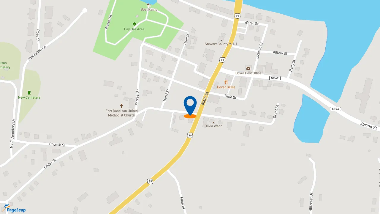 https://pageleap.com map showing location of Taco John&#039;s in Dover.