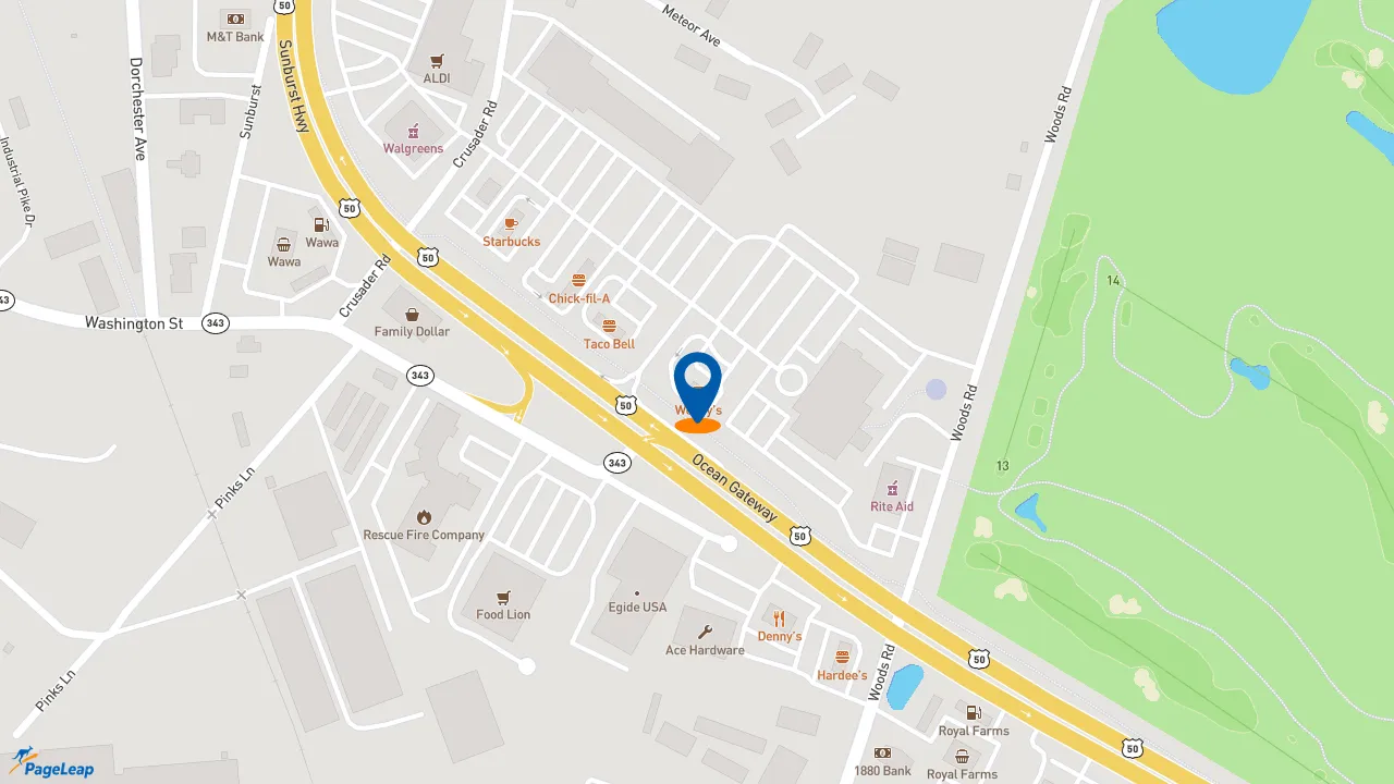 https://pageleap.com map showing location of Wendy&#039;s in Cambridge.