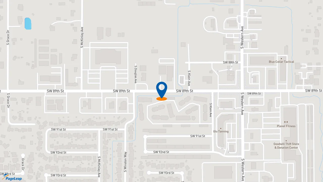 https://pageleap.com map showing location of Wendy&#039;s in Oklahoma City.
