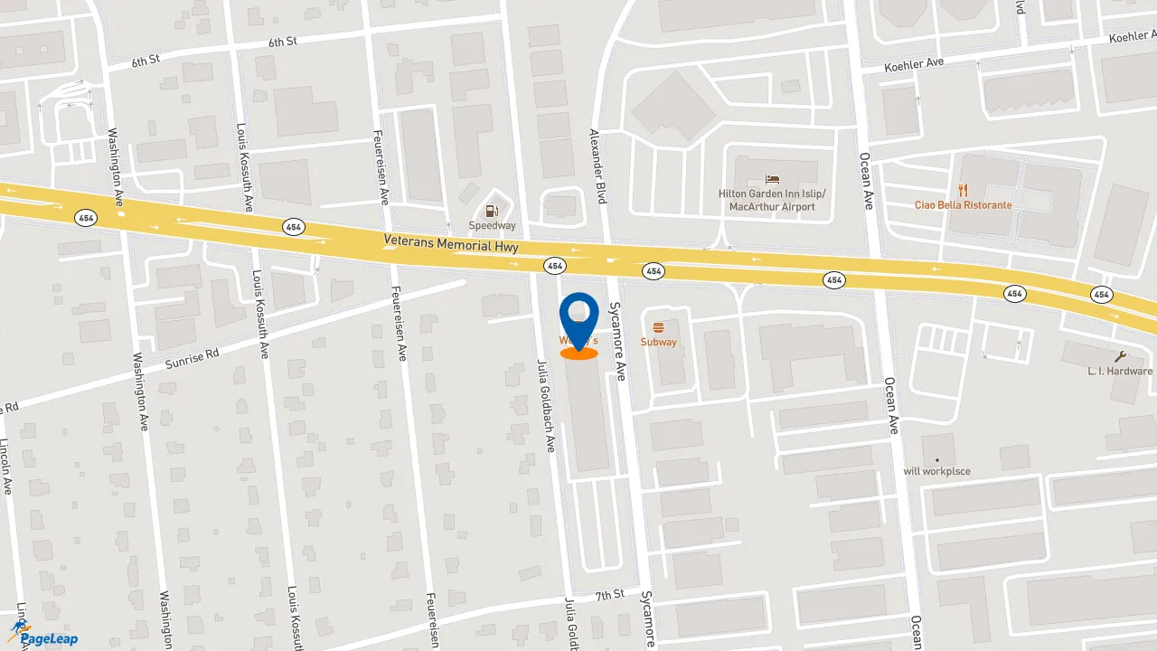 https://pageleap.com map showing location of Wendy&#039;s in Bohemia.