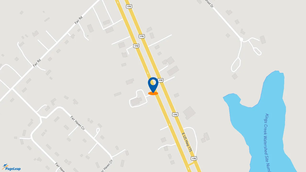 https://pageleap.com map showing location of Whataburger in Kaufman.