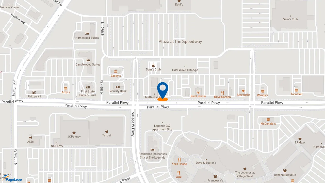 https://pageleap.com map showing location of Whataburger in Kansas City.