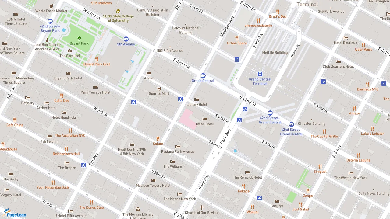 https://pageleap.com map showing location of WindshieldHUB in New York.