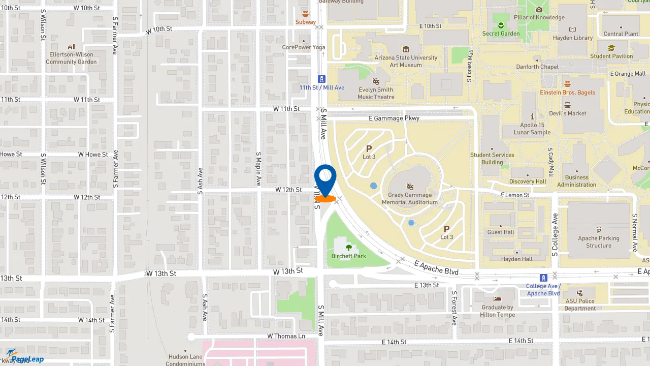 https://pageleap.com map showing location of Wings &amp; Things in Tempe.