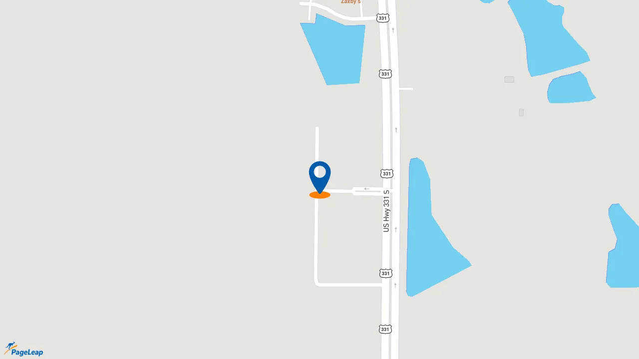 https://pageleap.com map showing location of Zaxby&#039;s Chicken Fingers &amp; Buffalo Wings in Defuniak Springs.