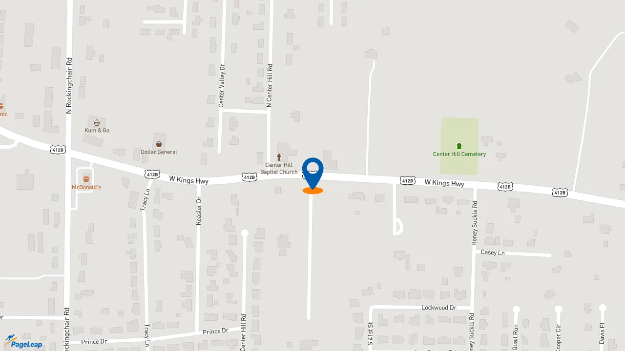 https://pageleap.com map showing location of Zaxby&#039;s Chicken Fingers &amp; Buffalo Wings in Paragould.